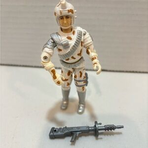 Vintage 1987 GI Joe Avalanche V1 Dominator Snow Vehicle Driver w Weapon Hasbro